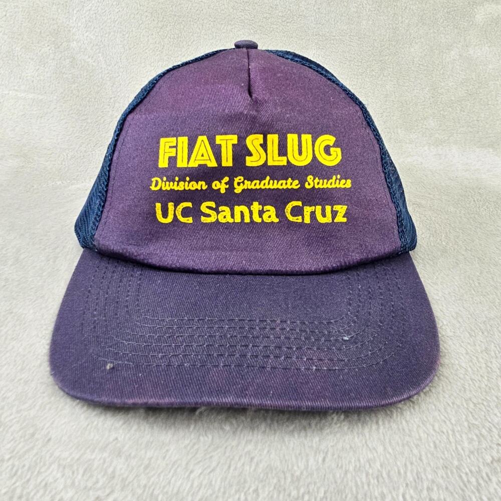 Vintage UC Santa Cruz UCSC Banana Slugs Trucker Hat Cap Fiam Slug 90s 80s